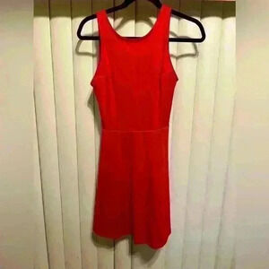 H&M red dress size 4, has a tiny flaw shown in the picture
